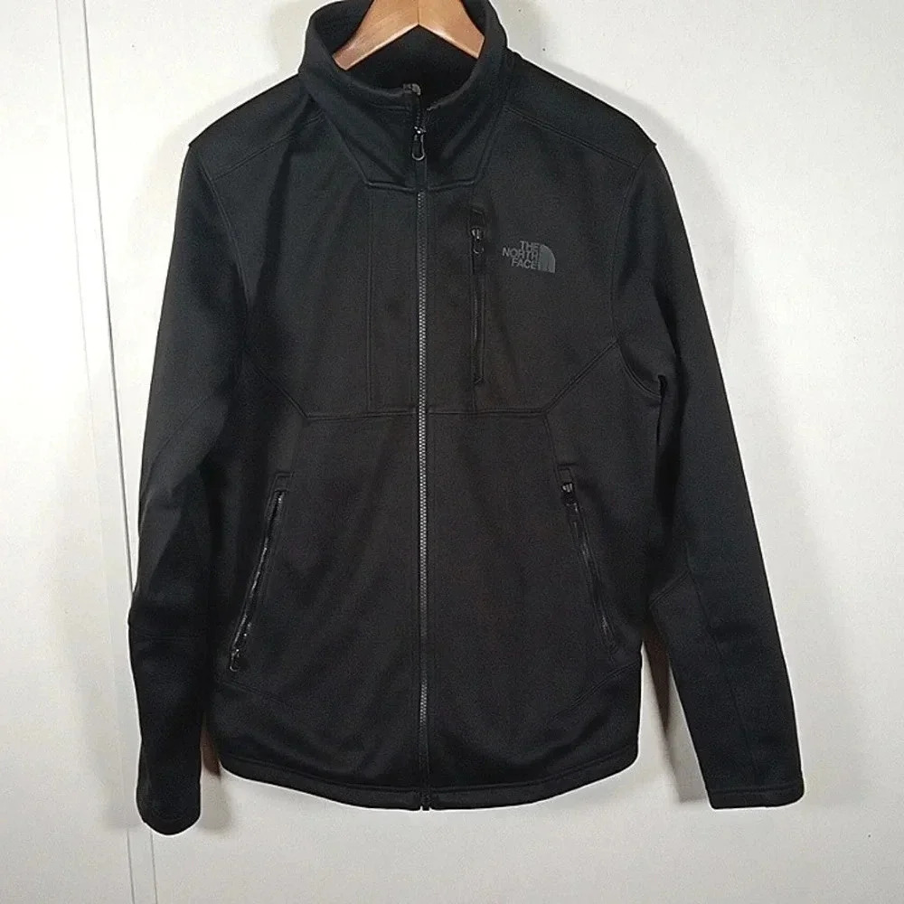 The North Face black soft shell windfall jacket size large men